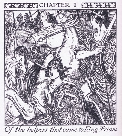 De los ayudantes que vinieron al rey Príamo de Herbert Cole